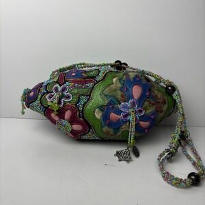 Vintage Mary Frances Petticoat Junction Beaded Shoulder Bag from early 2000s Y2k